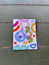 Load image into Gallery viewer, Mirrored Sunburst acrylic earrings, small
