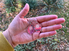 Load image into Gallery viewer, Mirrored Sunburst acrylic earrings, small
