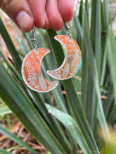 Load image into Gallery viewer, Botanical Moon acrylic earring, medium
