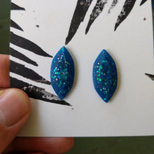 Load image into Gallery viewer, Marquise shape lightweight resin earrings
