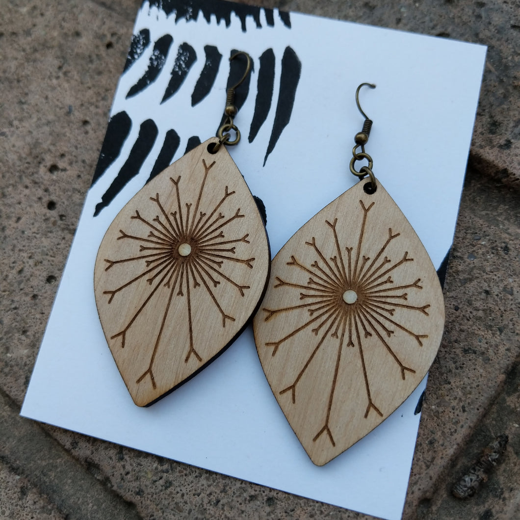 Sunburst earrings, large