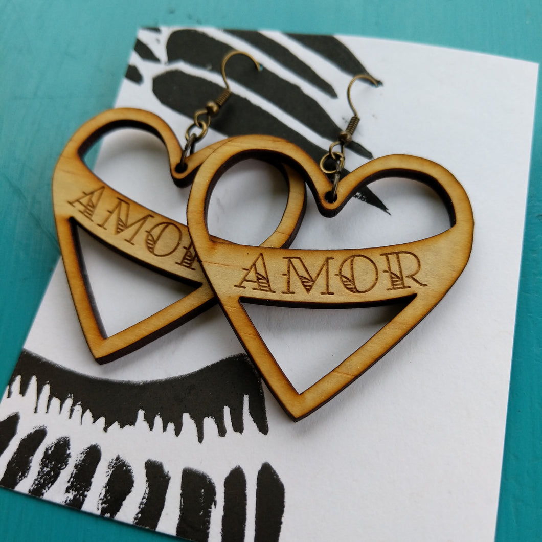 Corazon de Amor, medium earrings