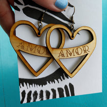 Load image into Gallery viewer, Corazon de Amor, medium earrings
