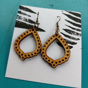 Golden Mirror earrings, small