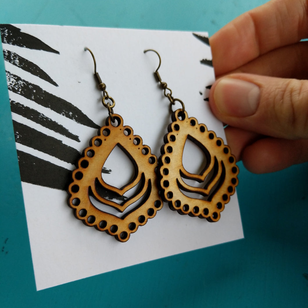 Golden Minaret earrings, small