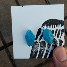 Load image into Gallery viewer, Ocean Crystals resin earrings
