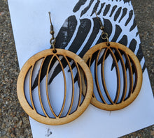 Load image into Gallery viewer, Arboreal portal hoop earrings
