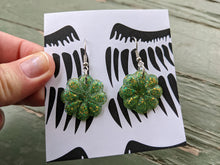 Load image into Gallery viewer, Lucky Petals resin earrings
